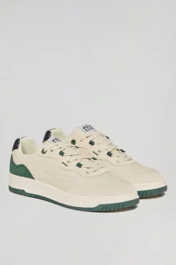 Polo Club Chaussures*Basket casual Cornell en cuir synthétique pour homme avec détails ton sur ton Vert