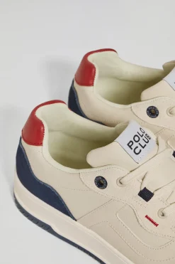 Polo Club Chaussures*Basket casual Cornell en cuir synthétique pour homme avec détails contrastant Bleu Marine