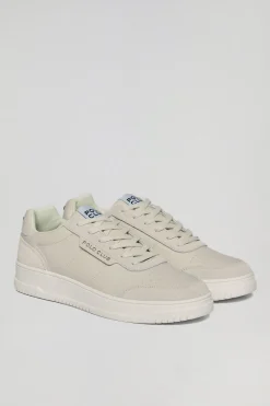 Polo Club Chaussures*Basket casual Milton en cuir synthétique pour homme avec détails ton sur ton Beige