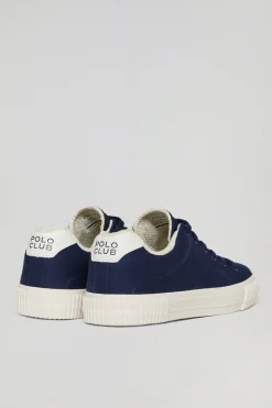 Polo Club Chaussures*Baskets en toile Habana pour homme avec détails Bleu Marine