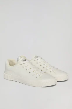 Polo Club Chaussures*Baskets en toile Habana hes pour homme avec détails Blanc