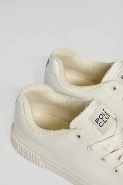 Polo Club Chaussures*Baskets en toile Habana hes pour homme avec détails Blanc