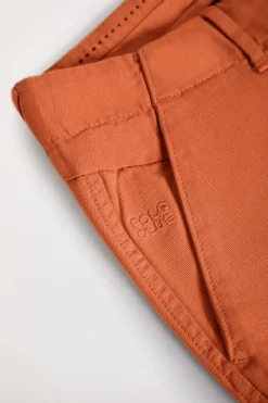 Polo Club Pantalons*Bermuda cargo couleur terre avec logo brodé Terre cuite