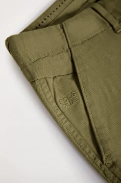 Polo Club Pantalons*Bermuda cargo avec logo brodé Kaki
