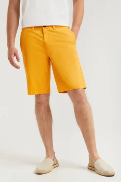 Polo Club Pantalons*Bermuda décontracté avec logo brodé Ambre