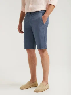 Polo Club Pantalons*Bermuda décontracté bleu avec logo brodé Denim