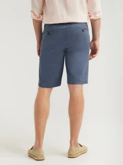 Polo Club Pantalons*Bermuda décontracté bleu avec logo brodé Denim