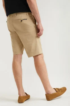 Polo Club Pantalons*Bermuda décontracté couleur avec logo brodé Sable