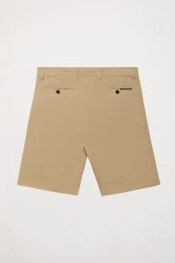 Polo Club Pantalons*Bermuda décontracté couleur avec logo brodé Sable