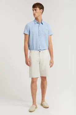 Polo Club Pantalons*Bermuda décontracté avec logo brodé Gris clair