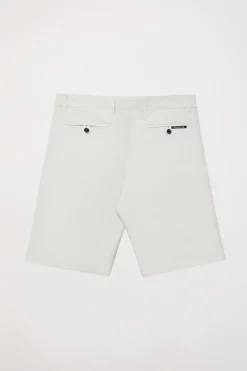 Polo Club Pantalons*Bermuda décontracté avec logo brodé Gris clair