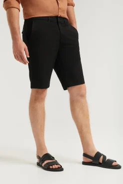 Polo Club Pantalons*Bermuda décontracté avec logo brodé Noir