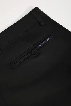 Polo Club Pantalons*Bermuda décontracté avec logo brodé Noir
