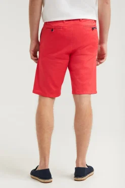 Polo Club Pantalons*Bermuda décontracté avec logo brodé Rouge