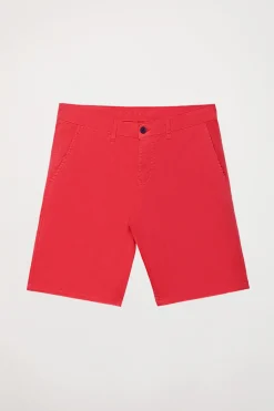 Polo Club Pantalons*Bermuda décontracté avec logo brodé Rouge