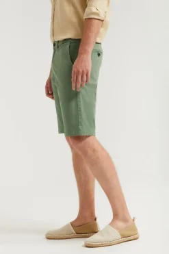 Polo Club Pantalons*Bermuda décontracté vert clair avec logo brodé Vert chaud