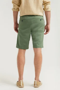 Polo Club Pantalons*Bermuda décontracté vert clair avec logo brodé Vert chaud