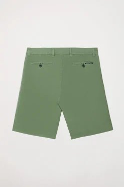Polo Club Pantalons*Bermuda décontracté vert clair avec logo brodé Vert chaud