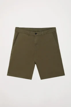 Polo Club Pantalons*Bermuda décontracté vert olive avec logo brodé Olive Verte