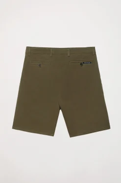 Polo Club Pantalons*Bermuda décontracté vert olive avec logo brodé Olive Verte