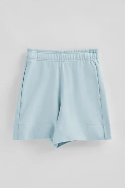 Polo Club Pantalons*Bermuda en coton bleu clair à logo brodé Bleu ciel