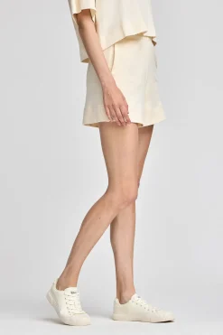 Polo Club Pantalons*Bermuda en coton écru à logo brodé Beige