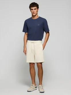 Polo Club Pantalons*Bermuda Jonas en coton et coupe relaxed fit avec écusson en sergé caoutchouté Beige