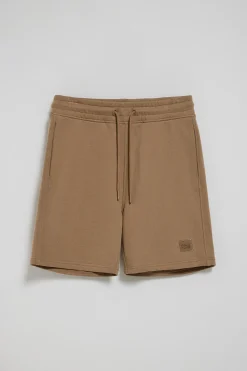 Polo Club Pantalons*Bermuda Jonas couleur moka en coton et coupe relaxed fit avec écusson en sergé caoutchouté Mocca