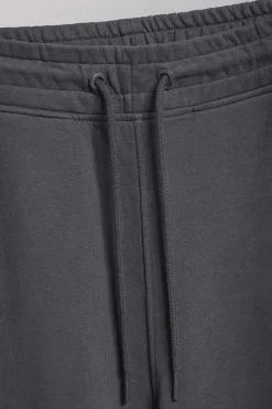 Polo Club Pantalons*Bermuda Jonas gris en coton et coupe relaxed fit avec écusson en sergé caoutchouté Asphalte