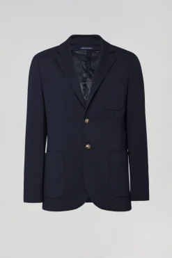 Polo Club Vestes*Blazer boutonné avec détails Bleu Marine