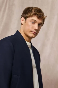 Polo Club Vestes*Blouson bomber Exeter avec détails Bleu Marine
