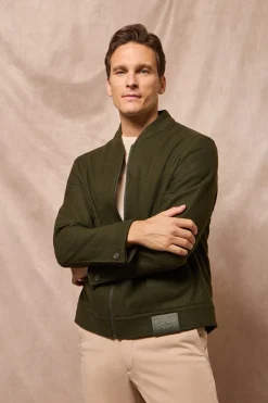 Polo Club Vestes*Blouson Bomber Exeter avec détails Kaki