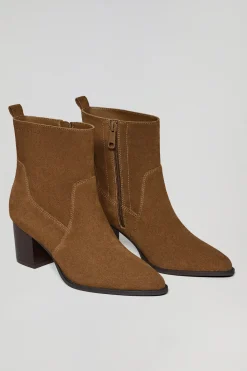 Polo Club Chaussures*Bottines Ryta en croûte de cuir marron avec logo Brun