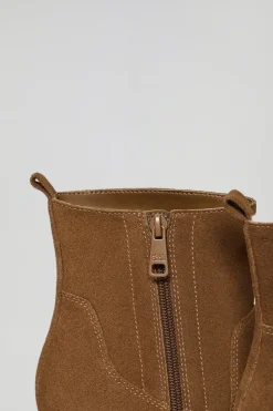 Polo Club Chaussures*Bottines Ryta en croûte de cuir marron avec logo Brun