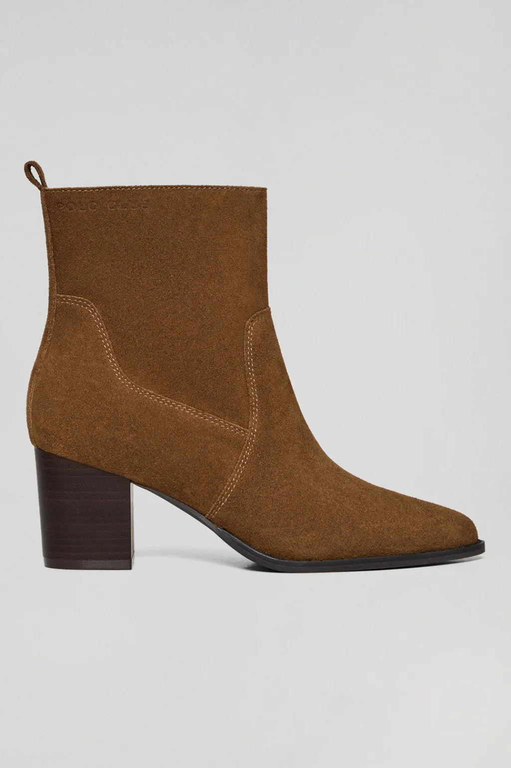 Polo Club Chaussures*Bottines Ryta en croûte de cuir marron avec logo Brun
