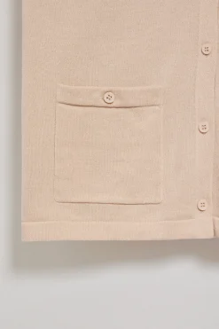 Polo Club Pulls*Cardigan à manches courtes, boutonné, avec logo Rigby Go Beige