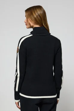 Polo Club Pulls*Cardigan avec fermeture éclair et écusson Bleu Marine