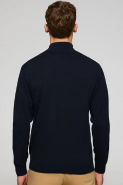 Polo Club Pulls*Cardigan en maille zippé et Rigby Go brodé Bleu Marine