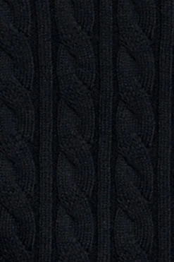 Polo Club Pulls*Cardigan tressé court et boutonné avec écusson nautique Bleu Marine