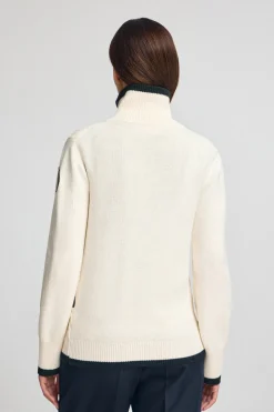Polo Club Pulls*Cardigan écru à écusson nautique Beige