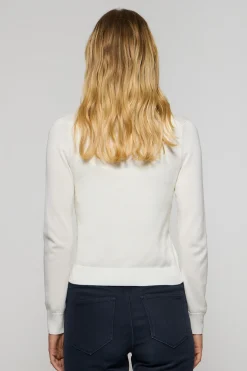Polo Club Pulls*Cardigan écru en maille boutonné avec col en V et logo Rigby Go Beige