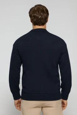 Polo Club Pulls*Cardigan en maille avec logo Bleu Marine