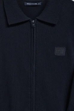 Polo Club Pulls*Cardigan en maille avec logo Bleu Marine