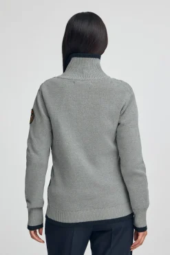 Polo Club Pulls*Cardigan à écusson nautique Gris Chiné