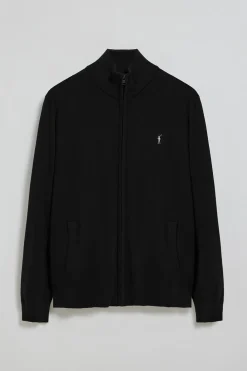 Polo Club Pulls*Cardigan en maille zippé et Rigby Go brodé Noir