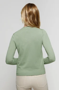 Polo Club Pulls*Cardigan en maille boutonné et logo brodé Rigby Go Vert jade