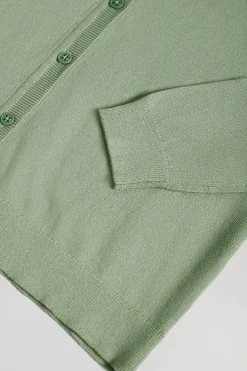 Polo Club Pulls*Cardigan en maille boutonné et logo brodé Rigby Go Vert jade