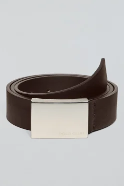 Polo Club Accessoires*Ceinture Bastian Marron avec boucle métallique et gravure Brun