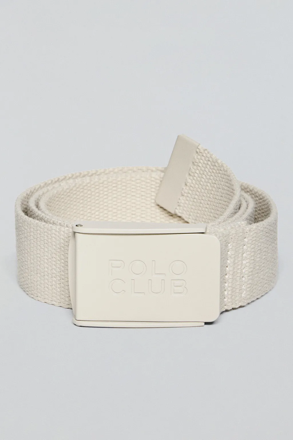 Polo Club Accessoires*Ceinture Brahim en toile avec boucle logo Beige