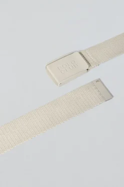 Polo Club Accessoires*Ceinture Brahim en toile avec boucle logo Beige
